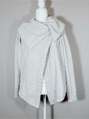 Z By Zella Shooting Star Drape Collar Cardigan Gray Size Small Sweatshirt Jacket